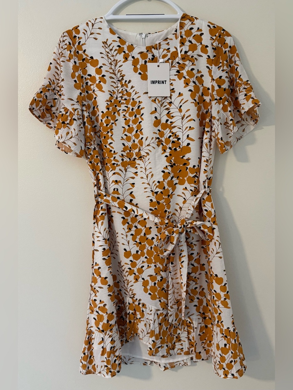 NWT Imprint Floral Ruffled Dress Sz 10
